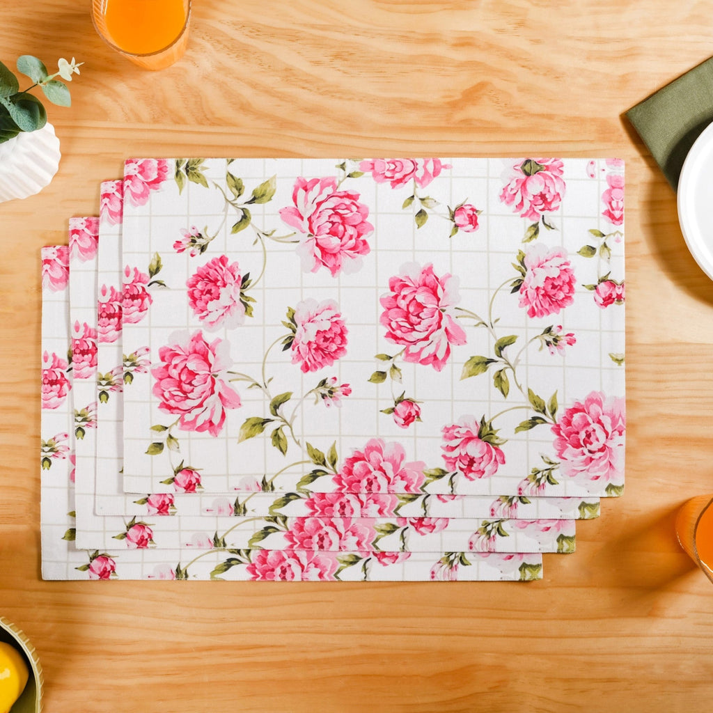 Floral Rouge Cotton Table Mat Set Of 4 Nestasia