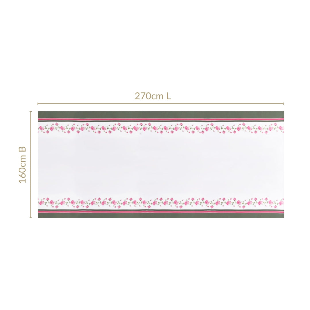 Floral Rouge Luxe 8 Seater Table Cloth 270x160cm Nestasia