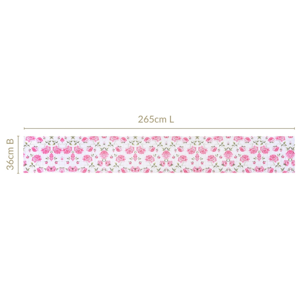 Floral Rouge Luxe 8 Seater Table Runner 265x36cm Nestasia