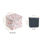 Floral Trinket Storage Bag With Pouch Set Of 6 Orange Nestasia