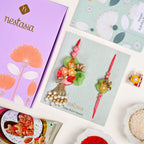 Floral Symphony Rakhi Lumba Set Nestasia
