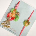 Floral Symphony Rakhi Lumba Set Nestasia