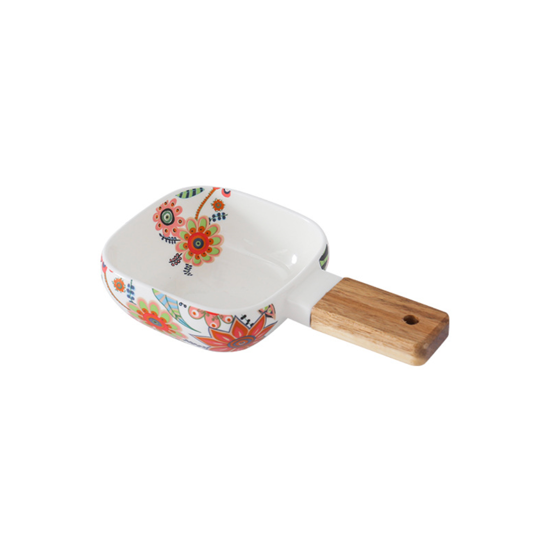 Floral Bowl with Handle Nestasia