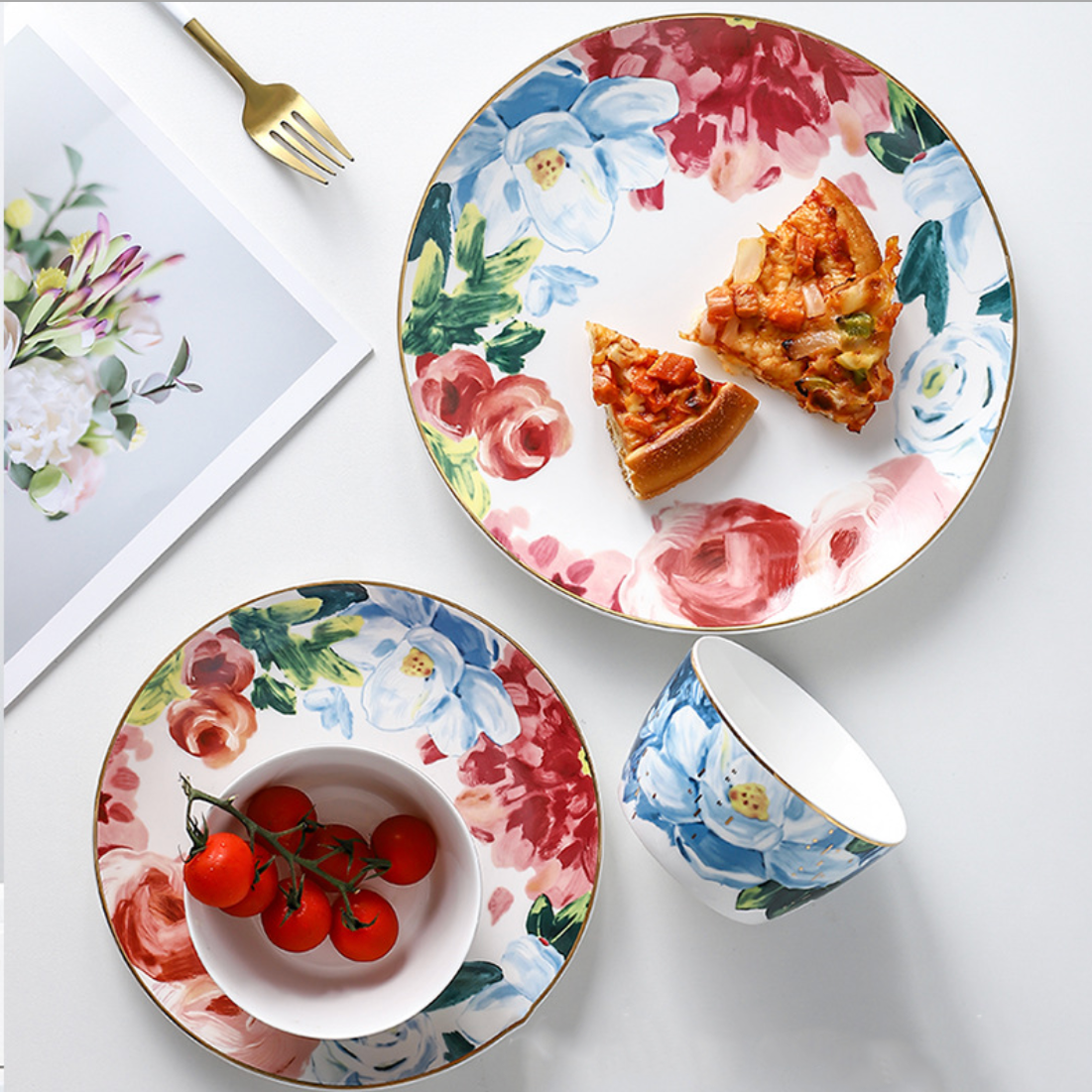 Floral Side Plate Nestasia