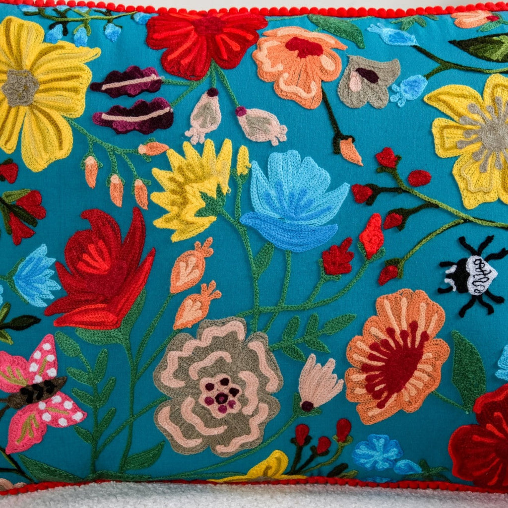 Floral Fiesta Cotton Cushion Cover 50x35cm Nestasia