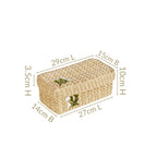 Kauna Storage Basket With Floral Embroidery – Keepsake Organizer Box Nestasia