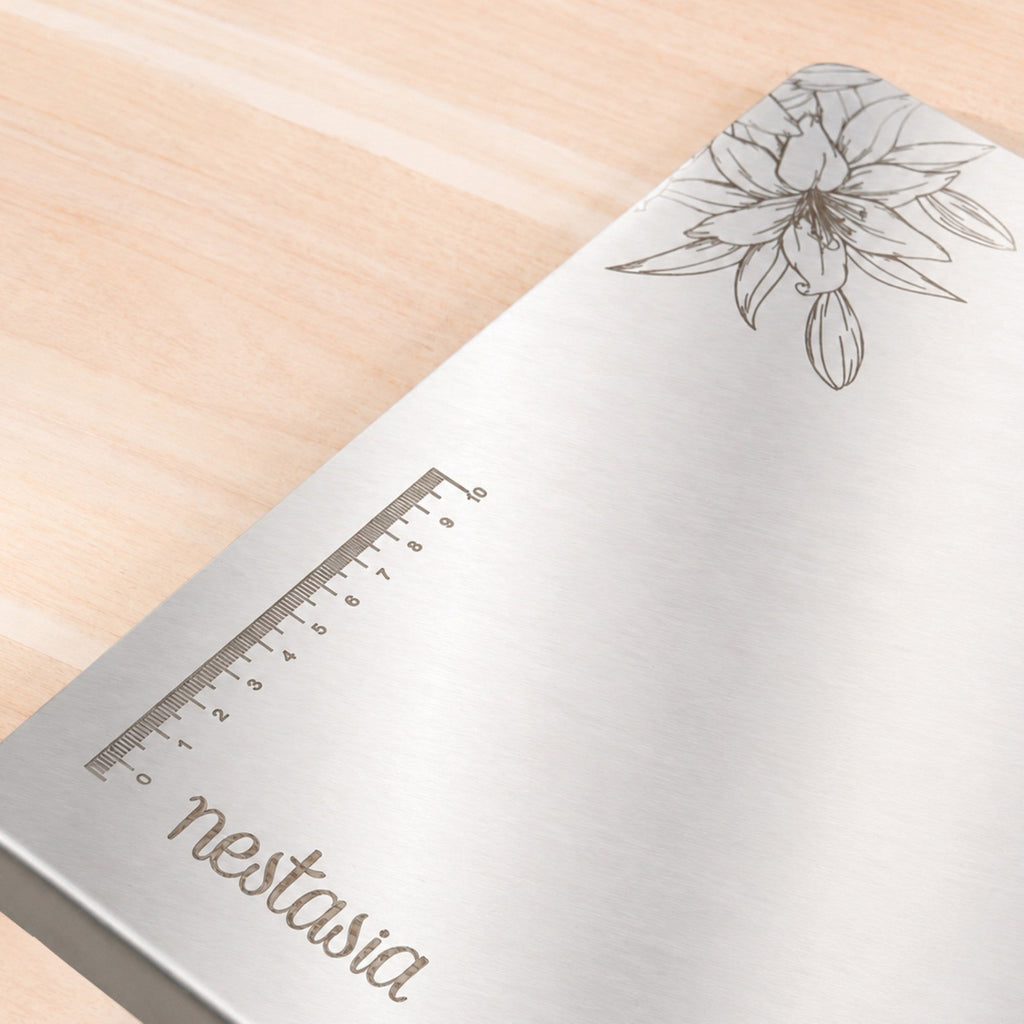 Floral Engraved Countertop Chopping Board Nestasia