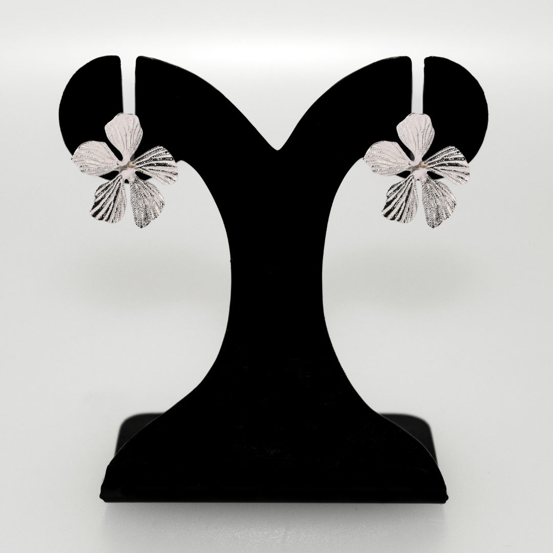 Everbloom Studs Silver Nestasia