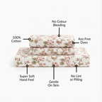 Florence Meadow Pure Cotton Queen Size Bedding Set 254x229cm Nestasia