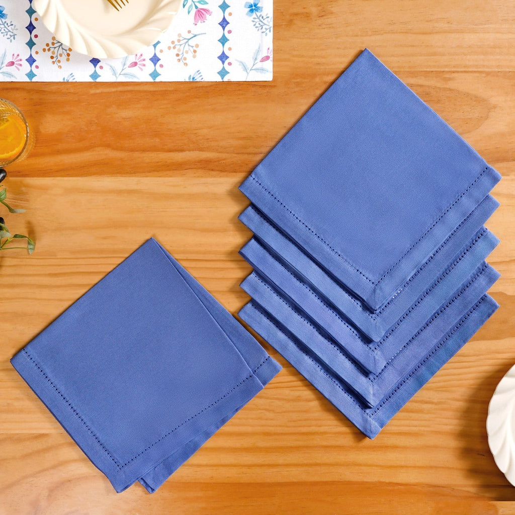 Florina Cotton Table Napkin Set Of 6 Nestasia