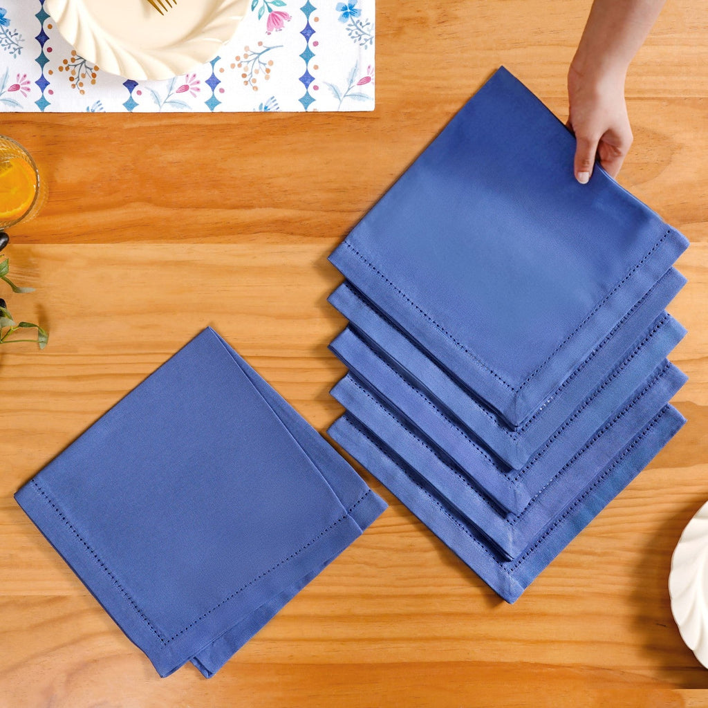 Florina Cotton Table Napkin Set Of 6 Nestasia