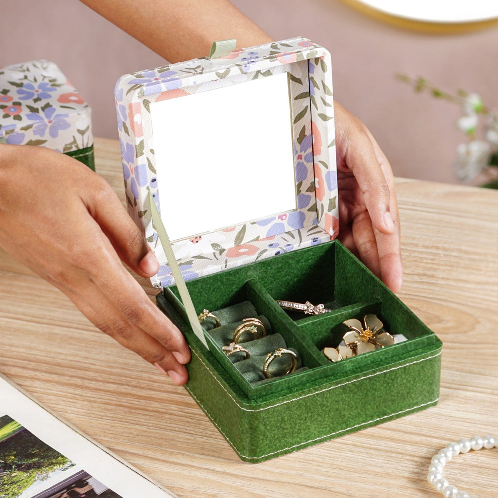 Florina Multi Section Jewellery Box With Mirror Nestasia