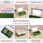 Florina Portable Jewellery Box With Mirror Nestasia