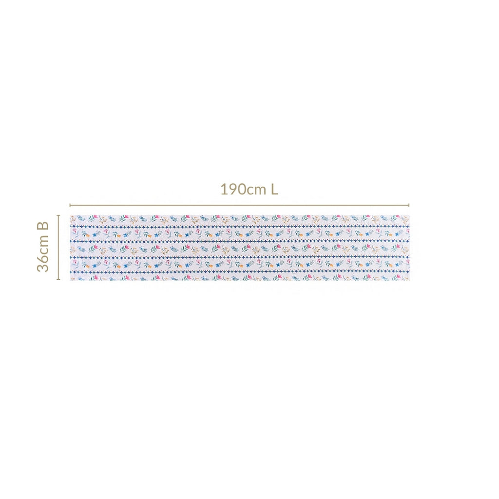 Florina Pure Cotton 6 Seater Runner 190x36cm Nestasia
