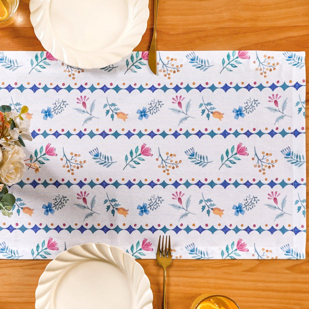 Florina Pure Cotton 6 Seater Runner 190x36cm Nestasia