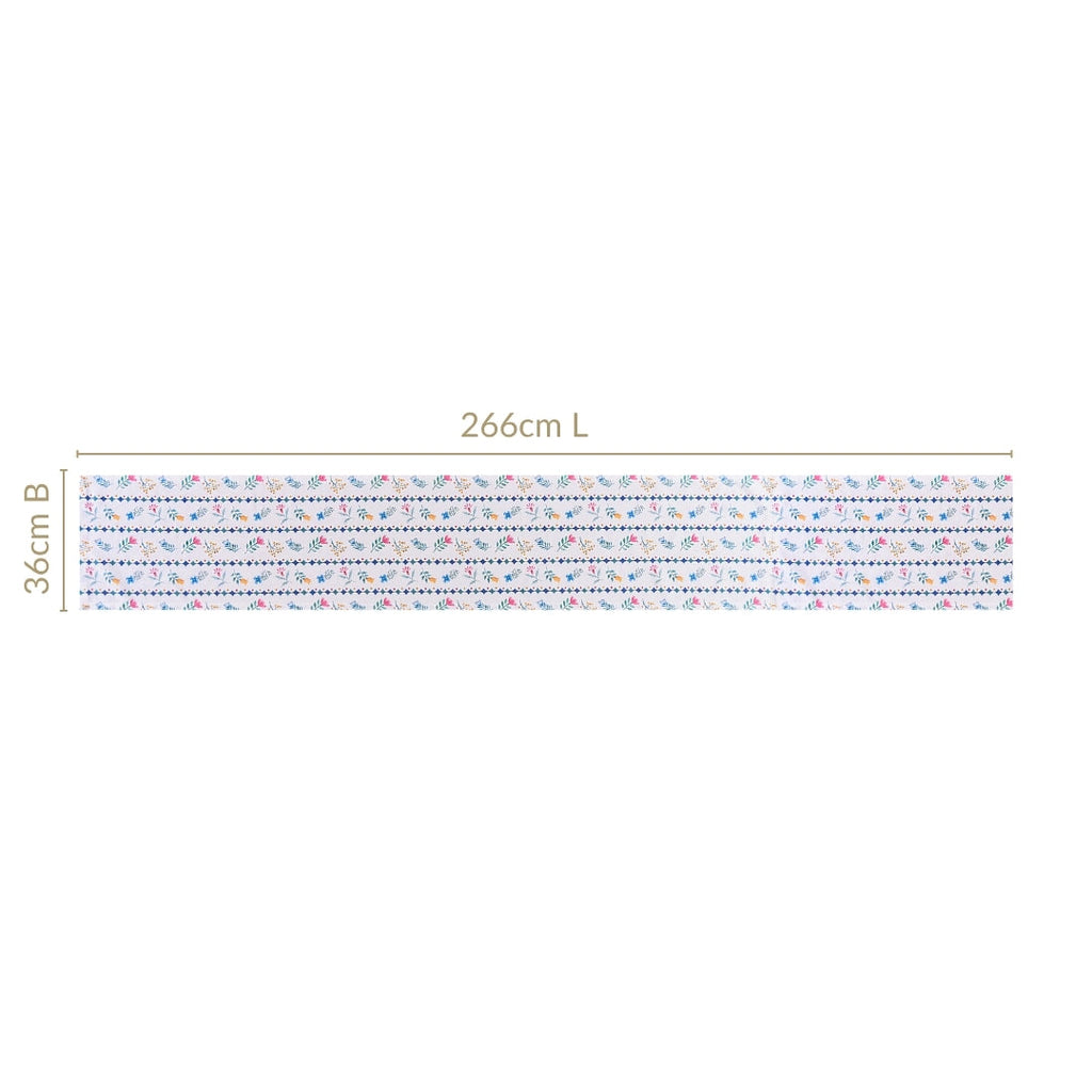 Florina Pure Cotton 8 Seater Runner 266x36cm Nestasia
