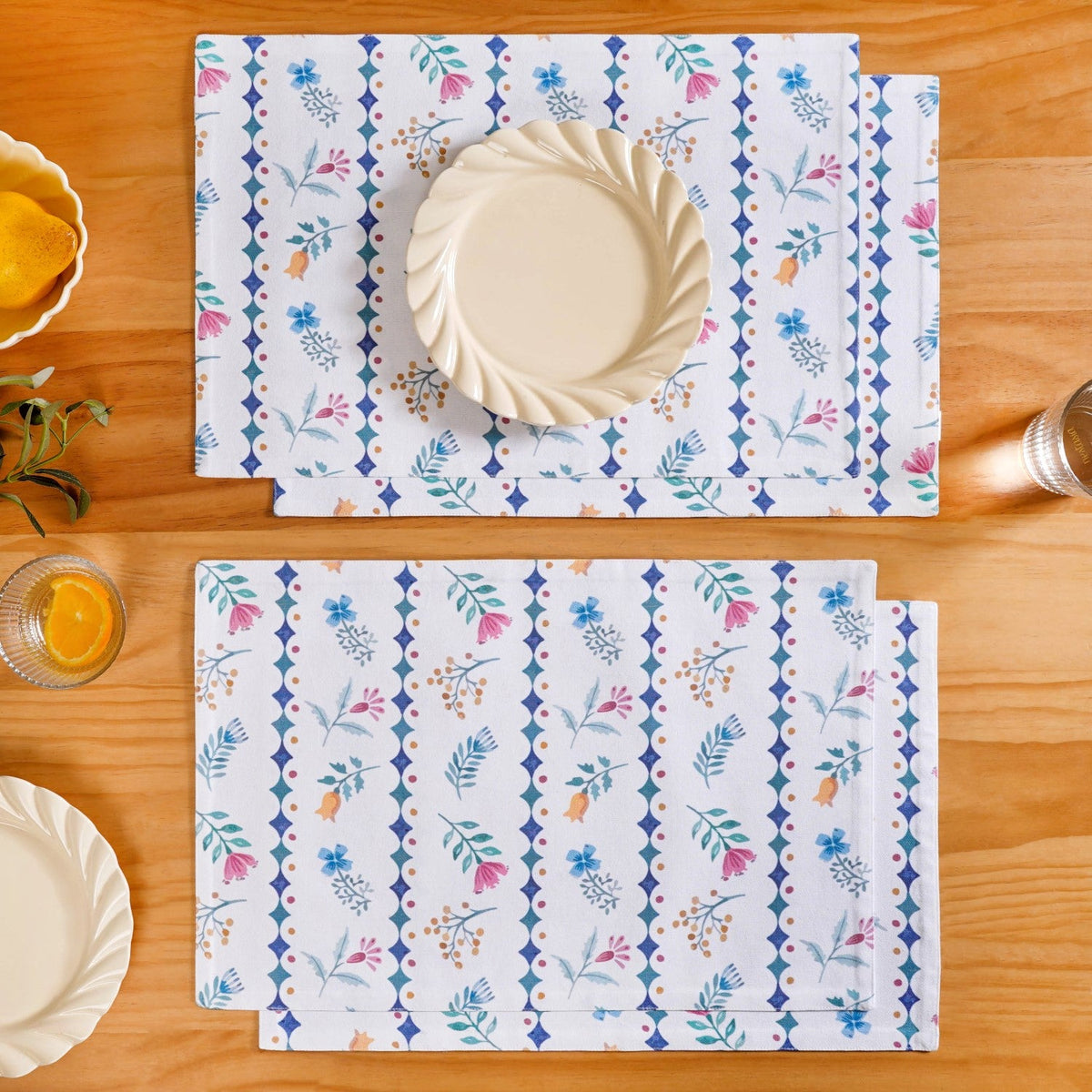 Florina Reversible Table Mat Set Of 4 Nestasia