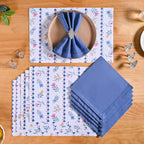 Florina Table Linen Hamper With Set Of 6 Rings Napkins And Mats Nestasia