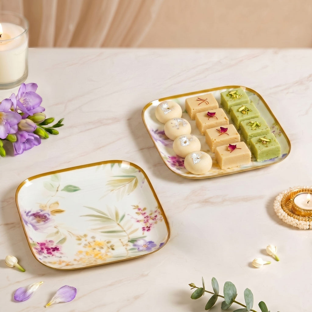 Florina Feast Platter Set Of 2 In Gift Box Nestasia