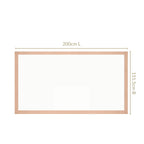 Ventosa Cotton Tablecloth For 6 Seater In Peach 200x150cm Nestasia