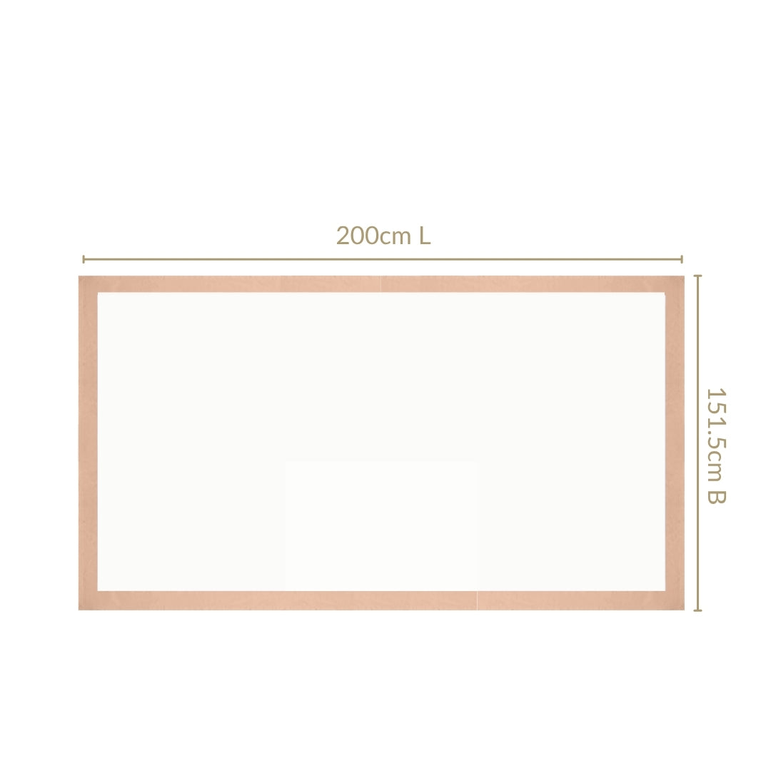Ventosa Cotton Tablecloth For 6 Seater In Peach 200x150cm Nestasia