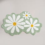 Flower Power Anti Slip Cotton Floor Mat 105x53cm Nestasia