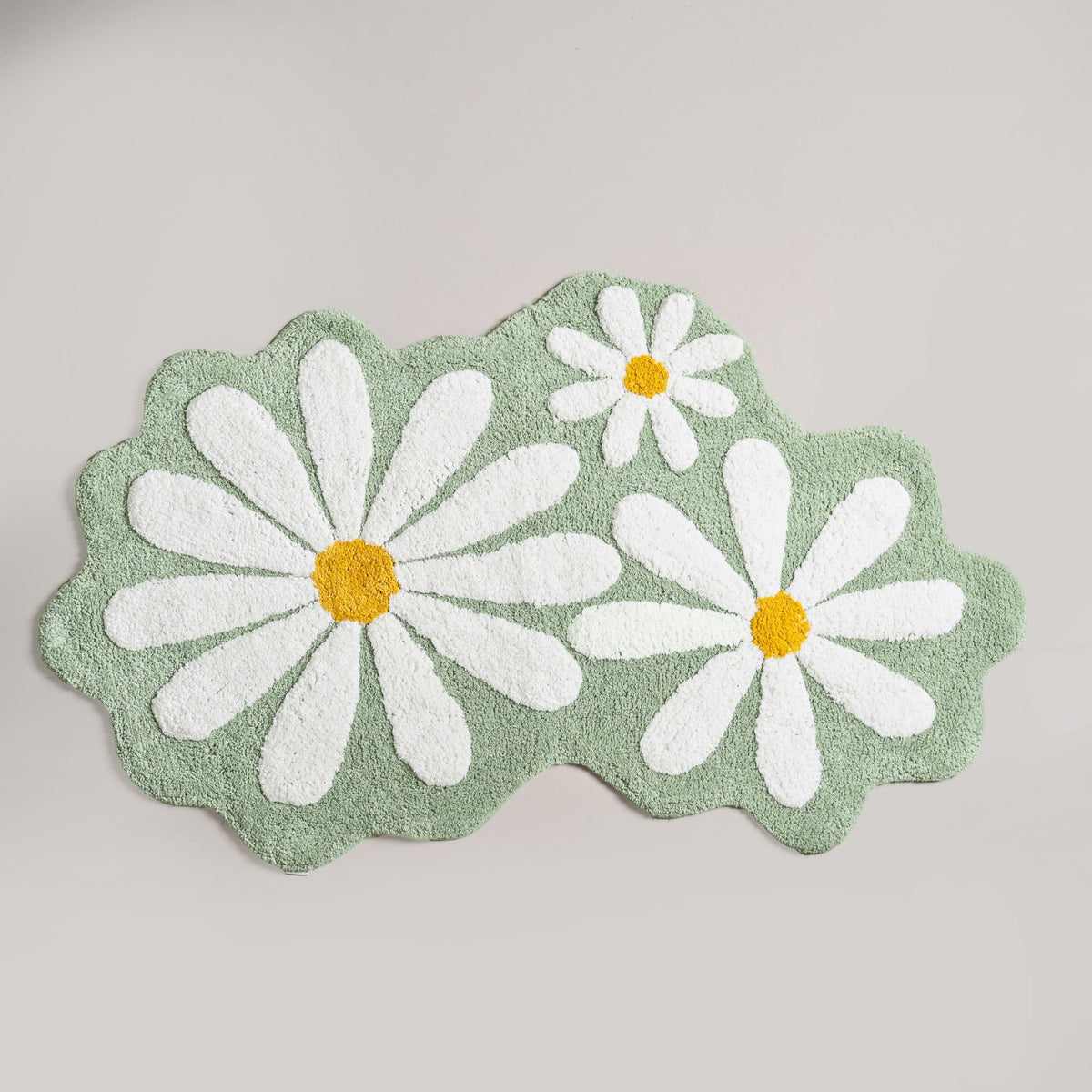 Flower Power Anti Slip Cotton Floor Mat 105x53cm Nestasia