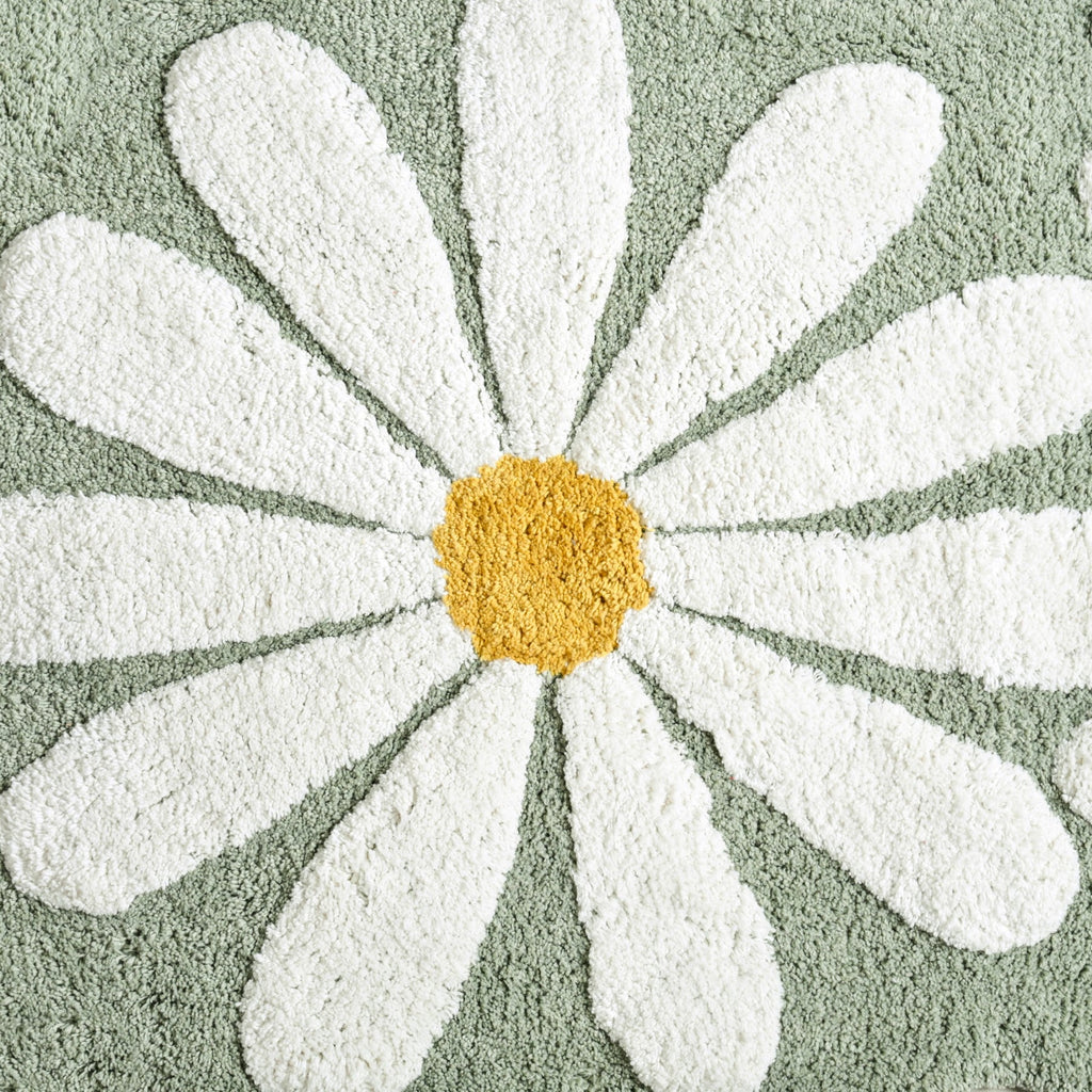 Flower Power Anti Slip Cotton Floor Mat 105x53cm Nestasia