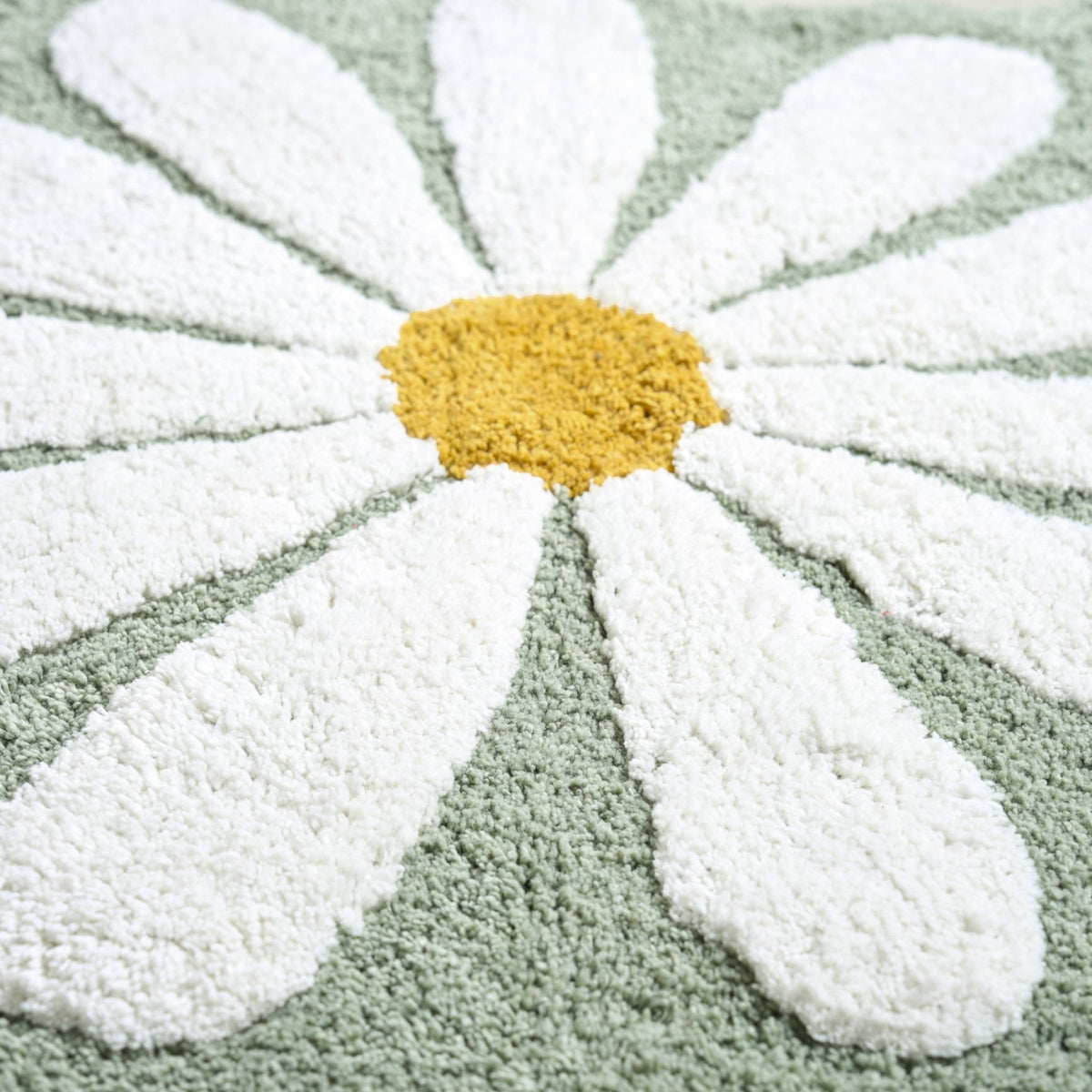 Flower Power Anti Slip Cotton Floor Mat 105x53cm Nestasia