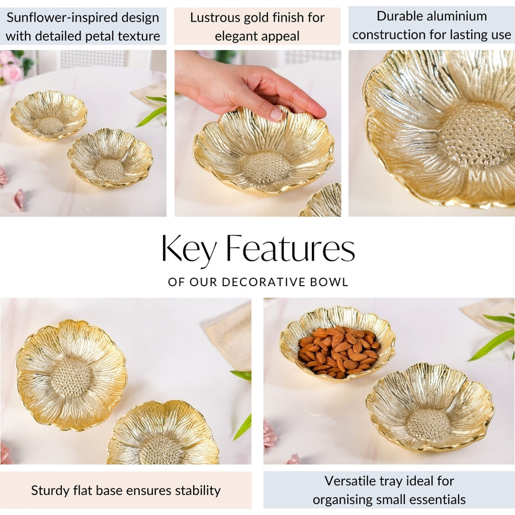 Flower Trinket Bowl Set Of 2 Nestasia