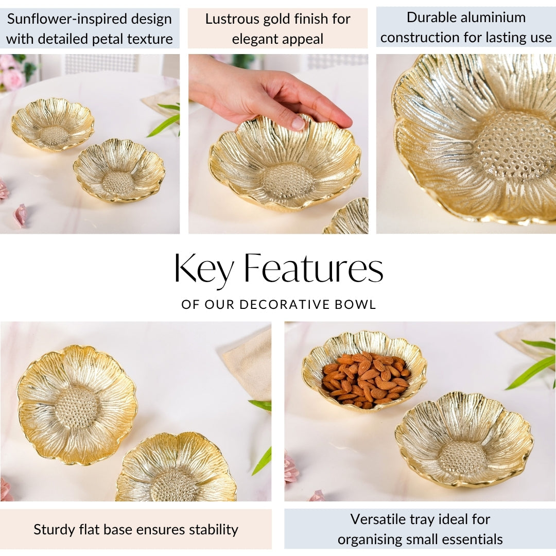 Flower Trinket Bowl Set Of 2 Nestasia