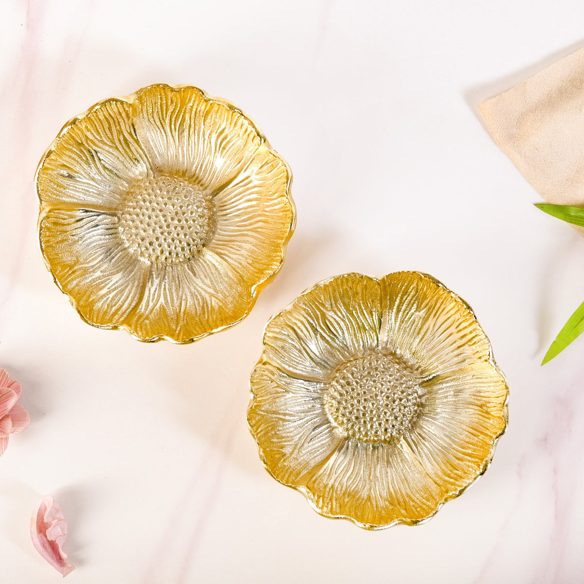 Flower Trinket Bowl Set Of 2 Nestasia