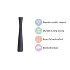 Ceramic Matte Finish Textured Thin Vase Nestasia