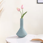 Brushed Texture Scandinavian Vase Blue Nestasia