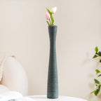 Ceramic Matte Finish Textured Thin Vase Nestasia