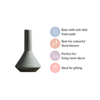 Brushed Texture Scandinavian Vase Blue Nestasia