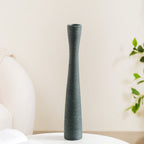 Ceramic Matte Finish Textured Thin Vase Nestasia