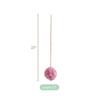 Sustainable Sola Flower Wall Hanging Decor Set of 4 Pink Nestasia
