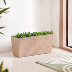 Fluted Balcony Planter Box Taupe Nestasia
