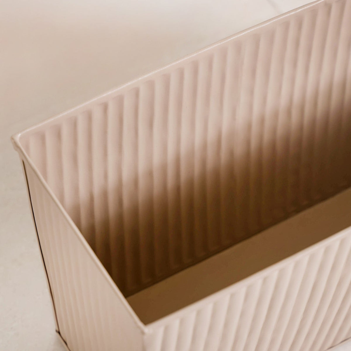 Fluted Balcony Planter Box Taupe Nestasia