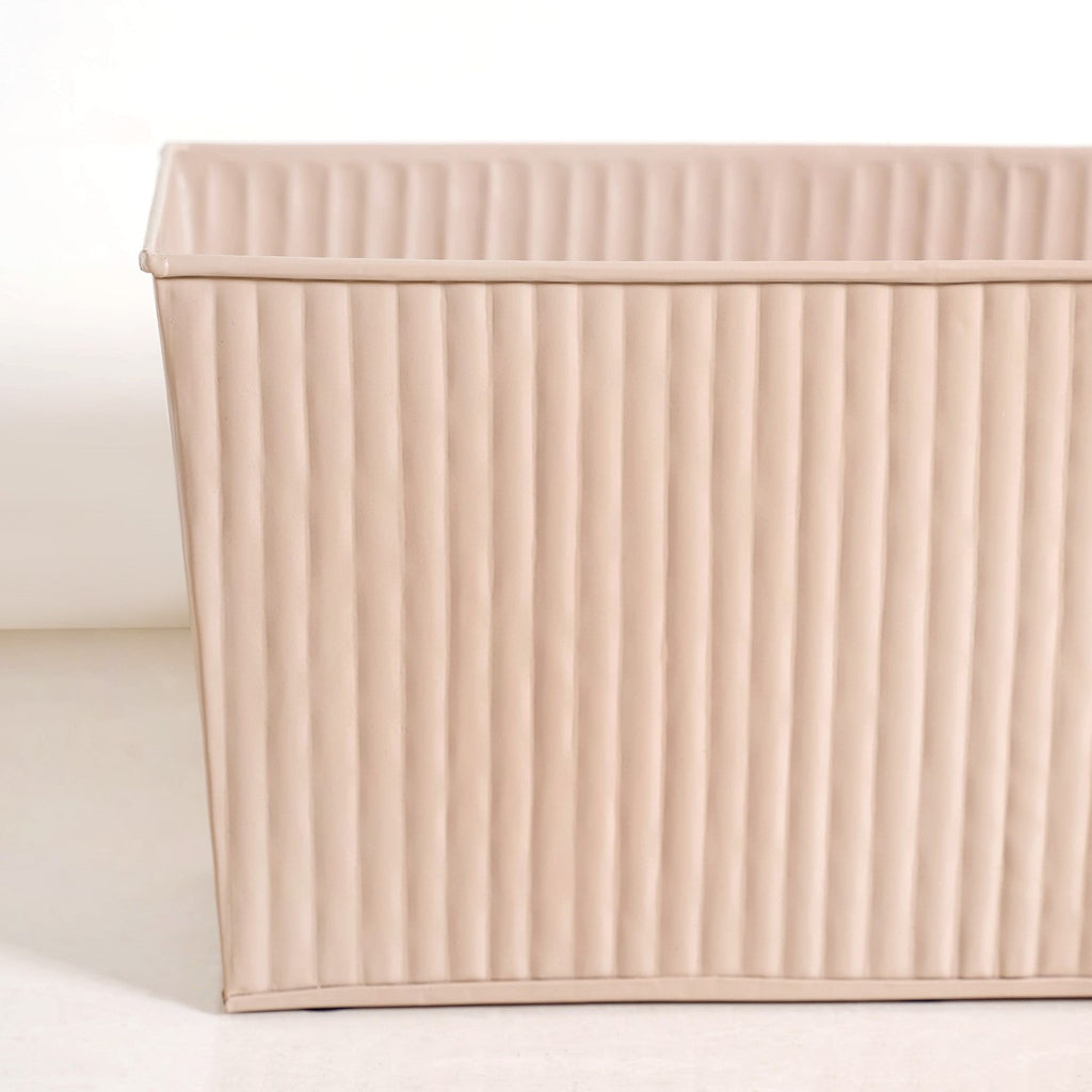 Fluted Balcony Planter Box Taupe Nestasia