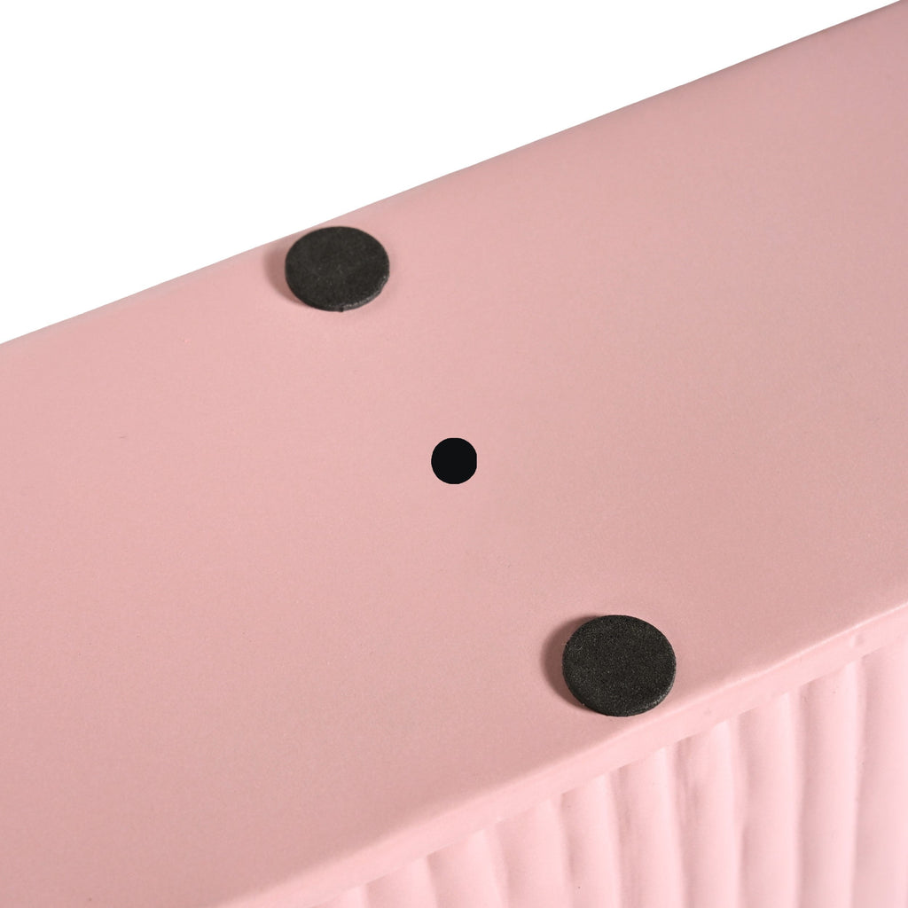 Fluted Indoor Planter Box Pink Nestasia