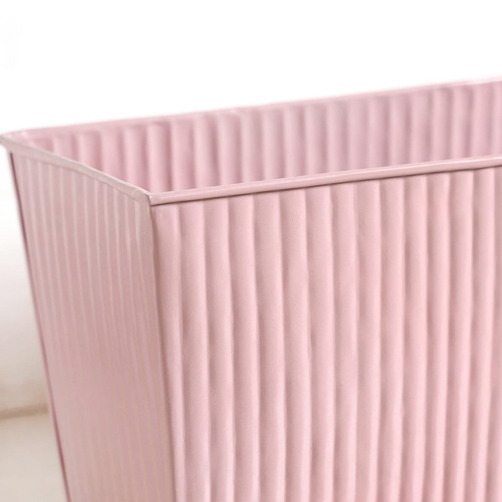 Fluted Indoor Planter Box Pink Nestasia