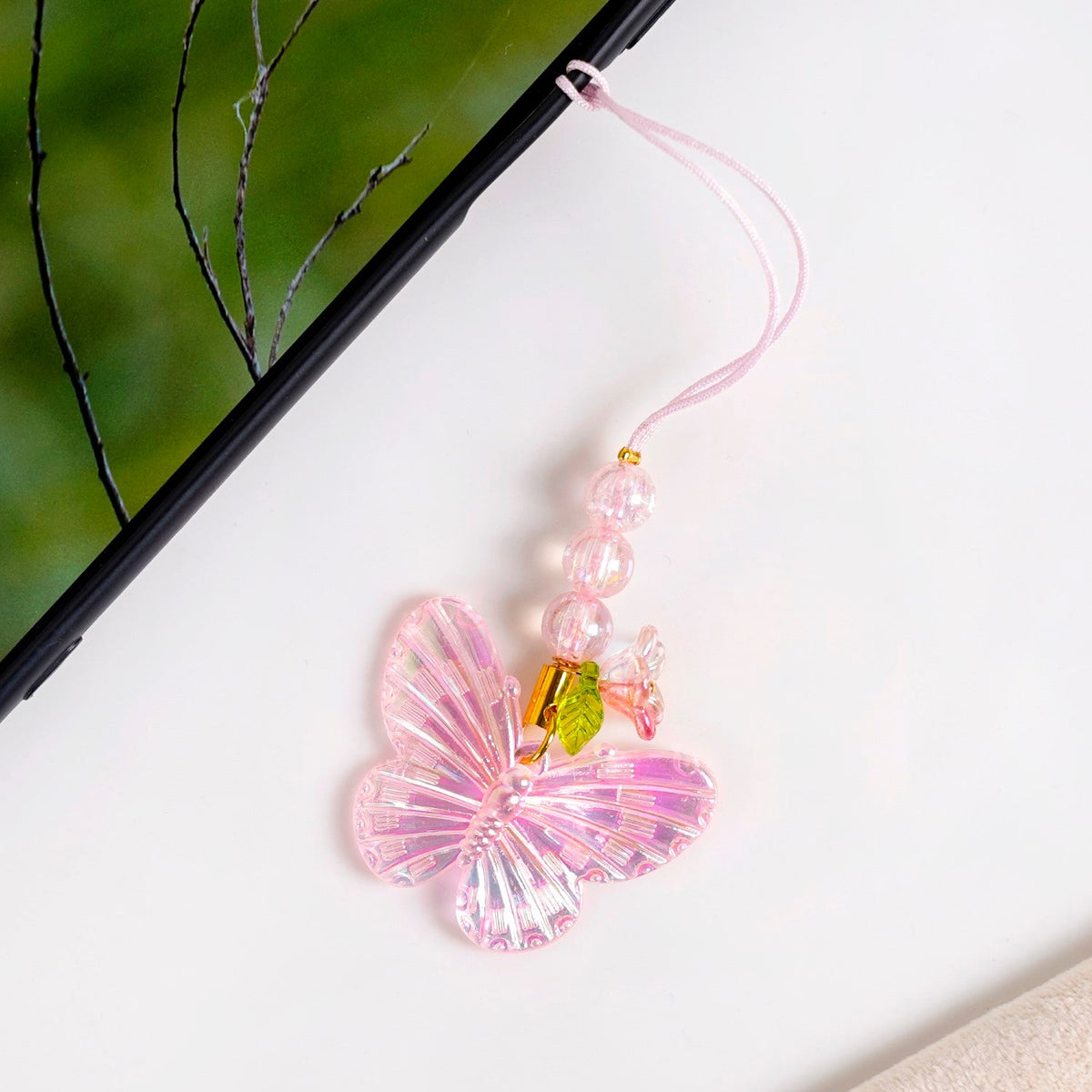 Flutter And Shine Butterfly Phone Charm Nestasia