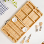Foldable Trending Charcuterie Board Set With Bowls And Knives 22inch Nestasia