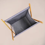 Foldable Cloth Laundry Basket Grey Nestasia