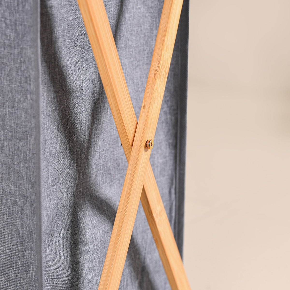 Foldable Cloth Laundry Basket Grey Nestasia