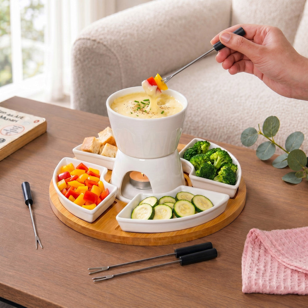 Fondue Party Platter Set Nestasia