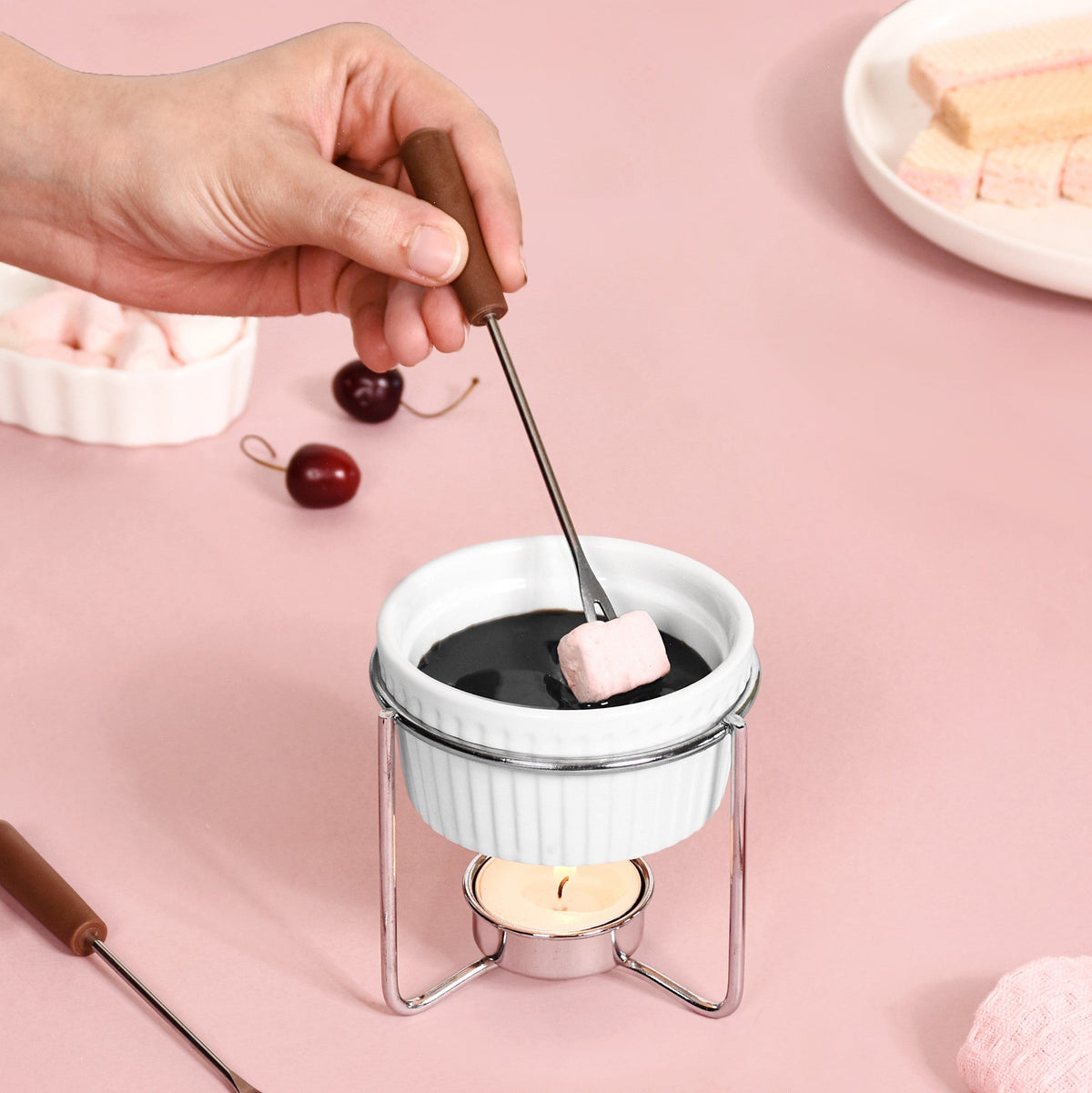 Fondue Pot with Stand Nestasia