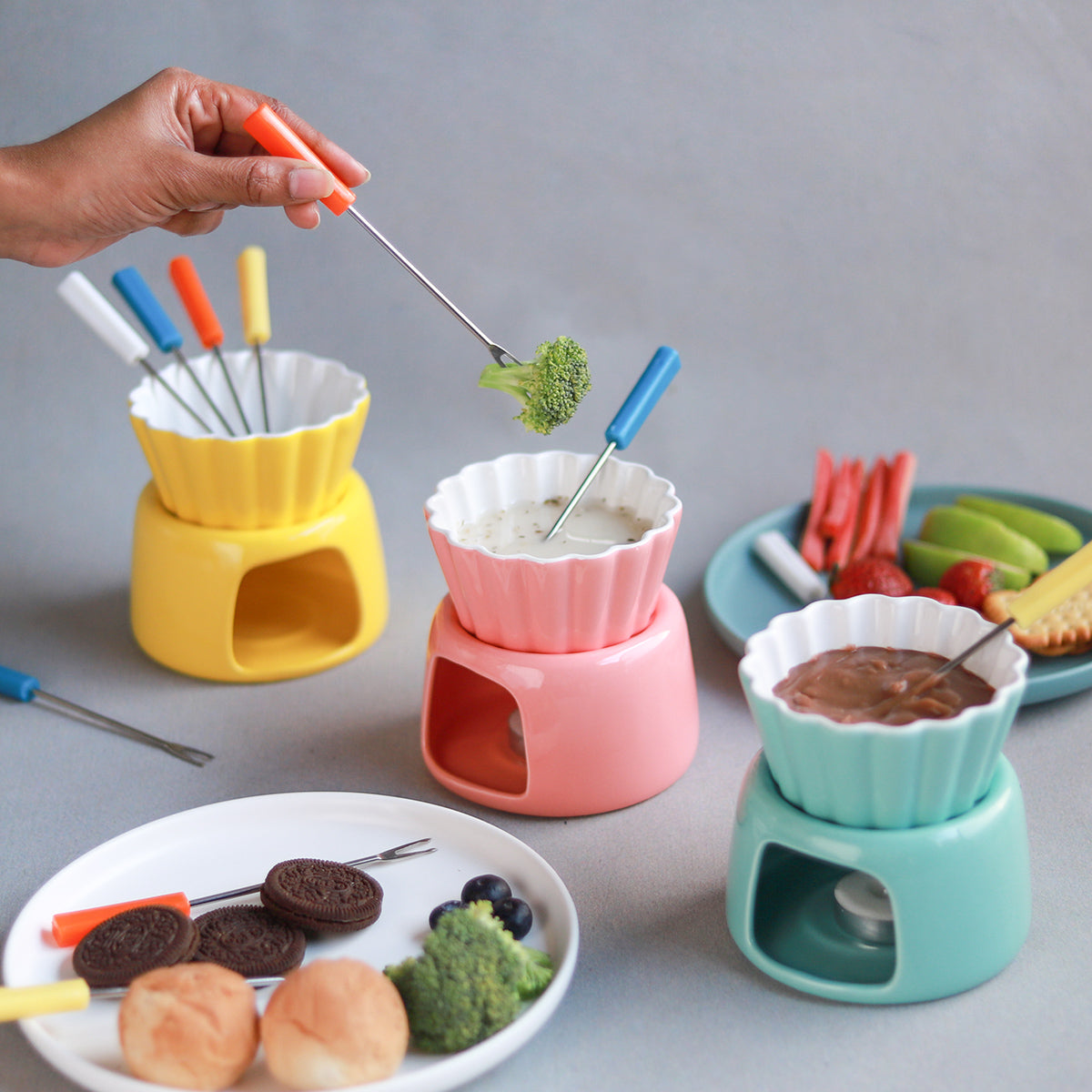 Ceramic Fondue Pot Nestasia